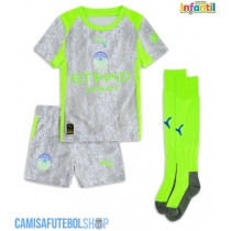 Camisa de time de futebol Manchester City Phil Foden #47 Replicas 3º Equipamento Infantil 2025-26 Manga Curta (+ Calças curtas)